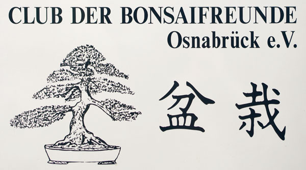 Bonsaifreunde Osnabrück, Hinweistafel