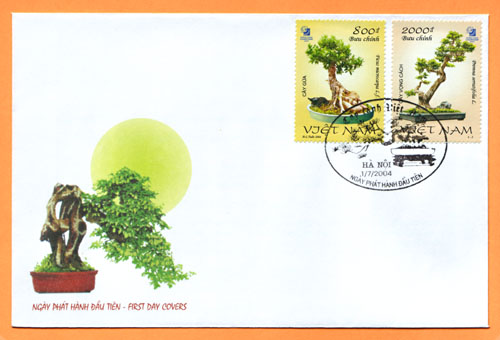 Bonsai Ersttagsbrief Vietnam 2004